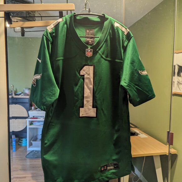 Jalen Hurts Kelly Green Alternate Game Player Jersey - Picture 2 of 4